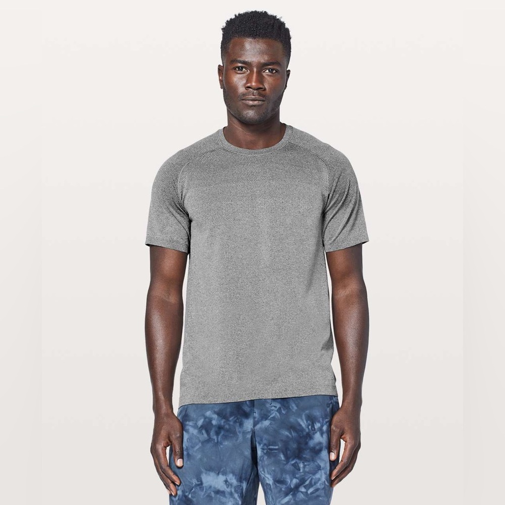 Lululemon Metal Vent Tech Short Sleeve - Black/White